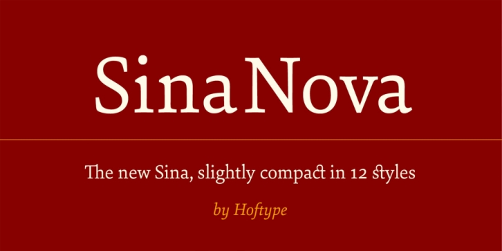 Sina Nova font preview
