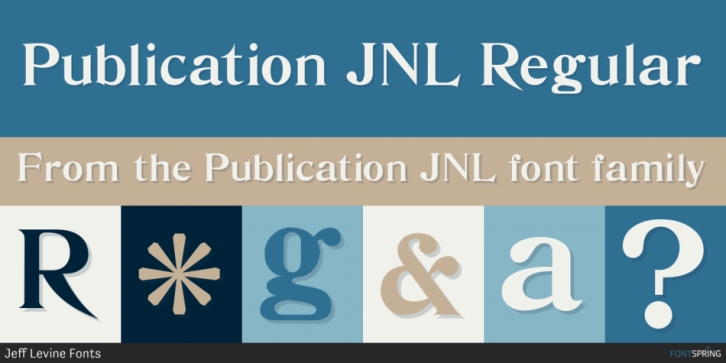 Publication JNL font preview