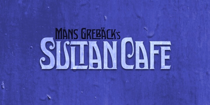 Sultan Cafe font preview