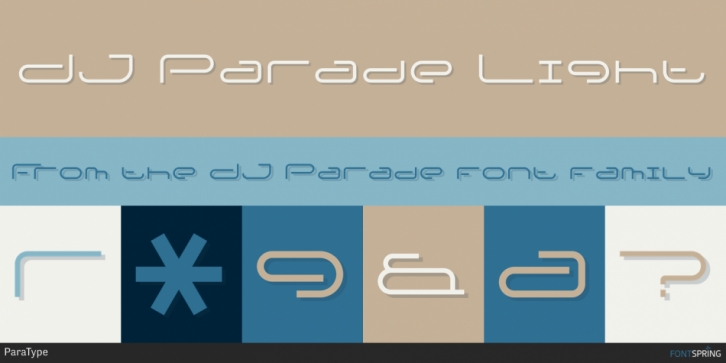DJ Parade font preview