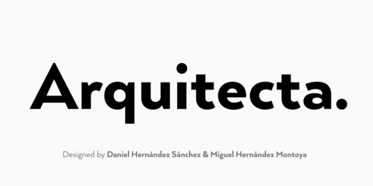 Arquitecta font preview