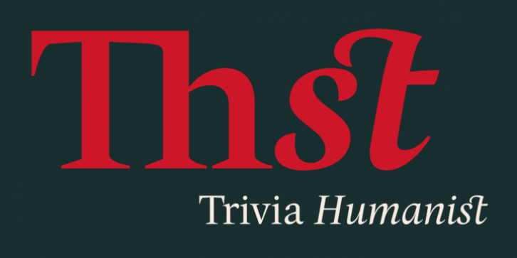 Trivia Humanist font preview