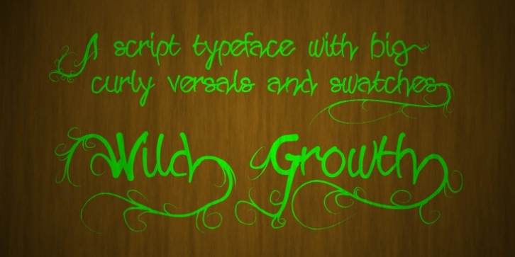 Wild Growth font preview