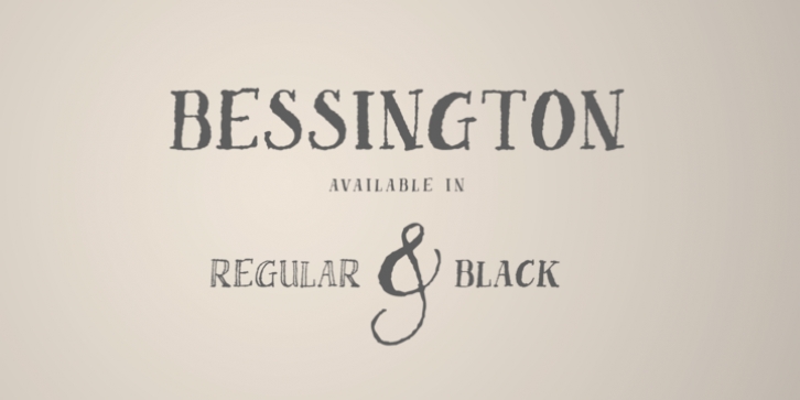 Bessington font preview