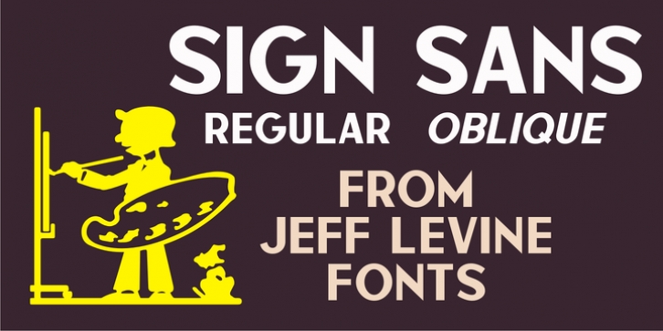 Sign Sans JNL font preview