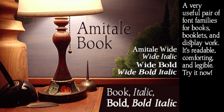 Amitale font preview