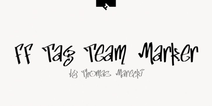 FF Tag Team Marker font preview