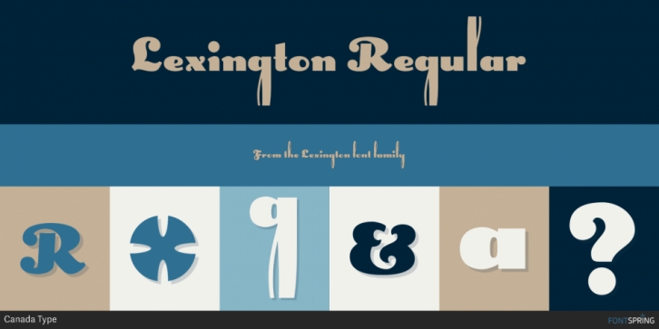 Lexington font preview