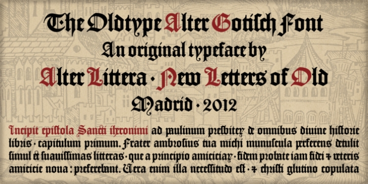 Alter Gotisch font preview