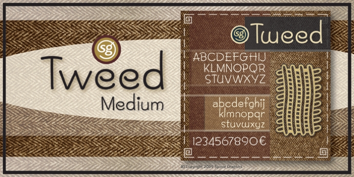 Tweed SG font preview