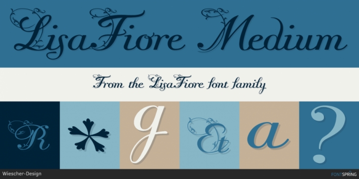 LisaFiore font preview
