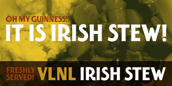 VLNL Irish Stew font preview