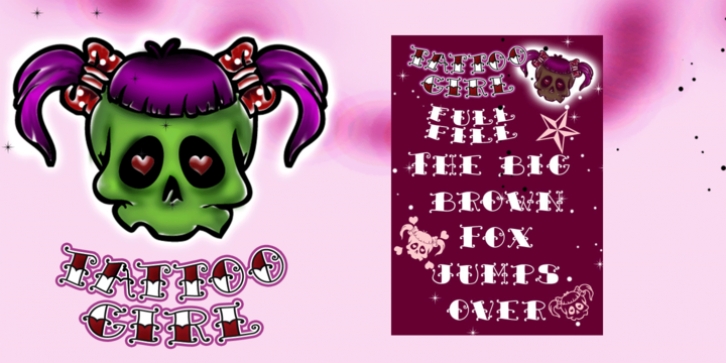 Tattoo Girl font preview