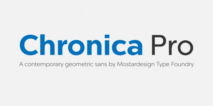 Chronica Pro font preview