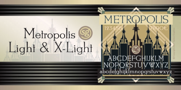 Metropolis SG font preview