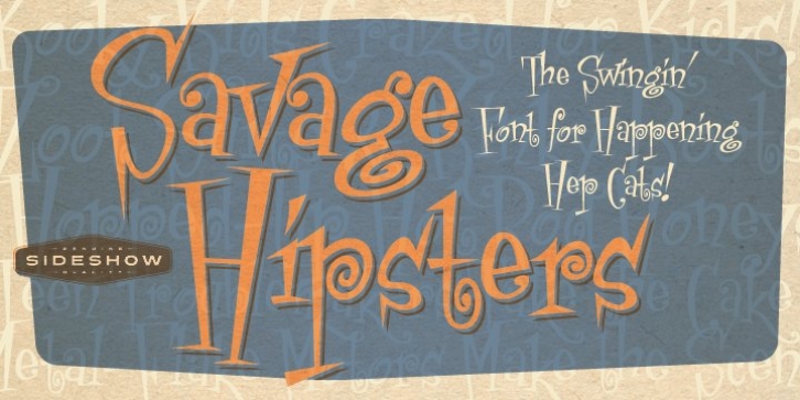 Savage Hipsters font preview
