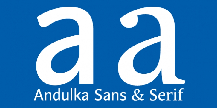 Andulka Sans font preview