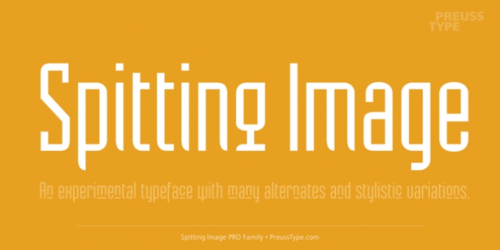 Spitting Image font preview