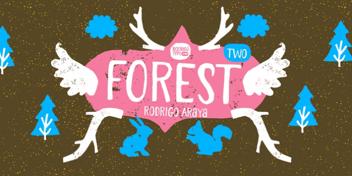 Forest Two font preview