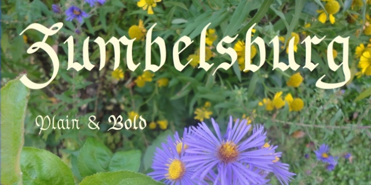 Zumbelsburg font preview