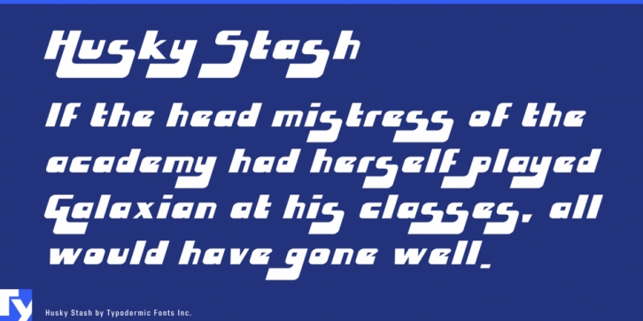 Husky Stash font preview