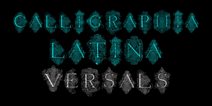 Calligraphia Latina Versals font preview