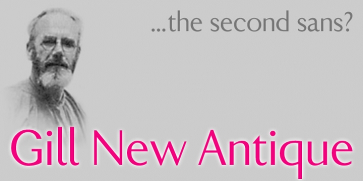 Gill New Antique font preview