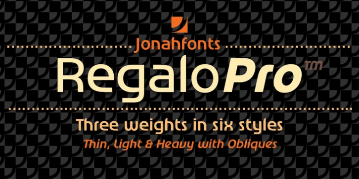 Regalo Pro font preview