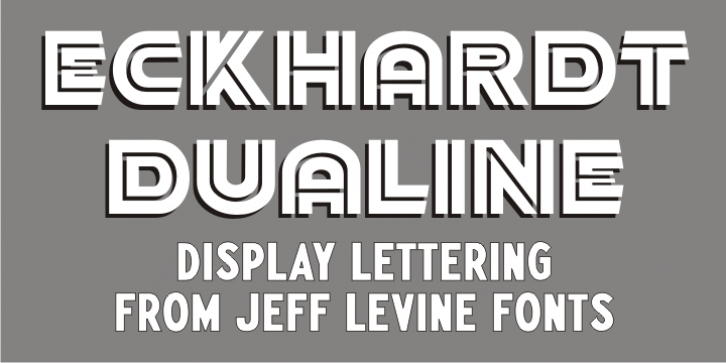 Eckhardt Dualine JNL font preview