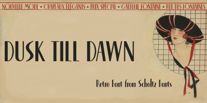Dusk til Dawn font preview