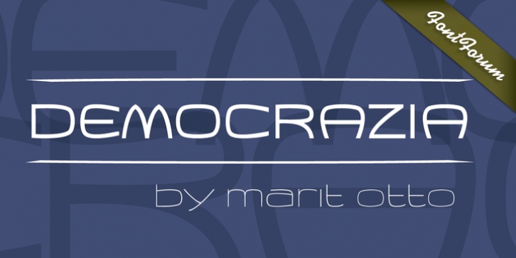 Democrazia font preview