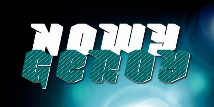 Nowy Geroy 4F font preview