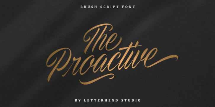 The Proactive font preview