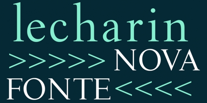 Lecharin font preview