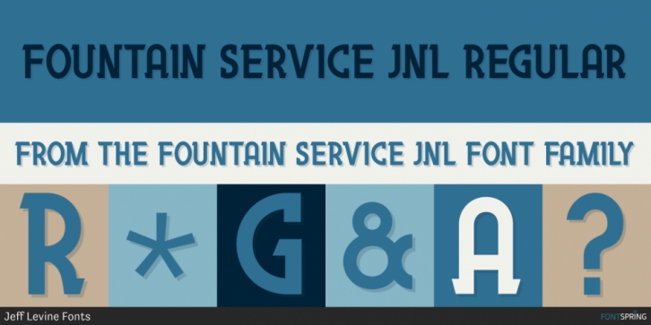 Fountain Service JNL font preview
