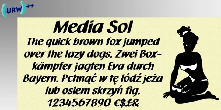 Media Sol font preview