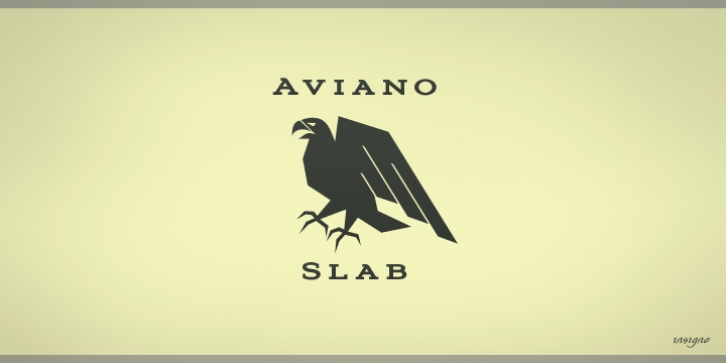 Aviano Slab font preview