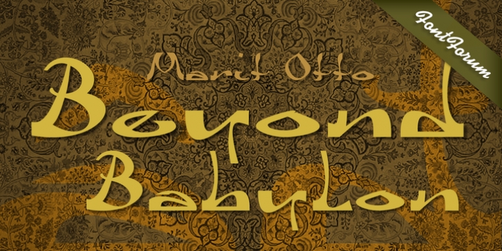 Beyond Babylon font preview