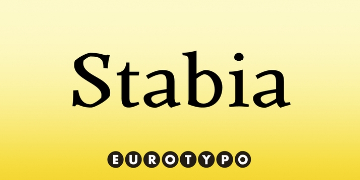 Stabia font preview