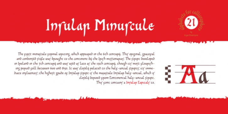 Cal Insular Minuscule font preview