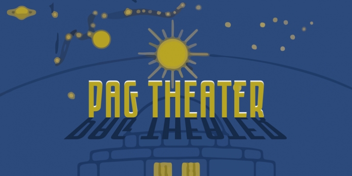 PAG Theater font preview