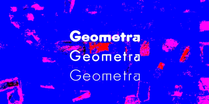 Geometra Rounded font preview