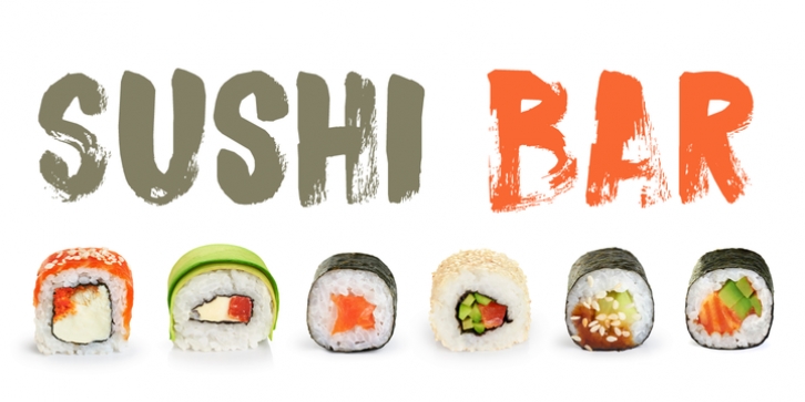 Sushi Bar font preview