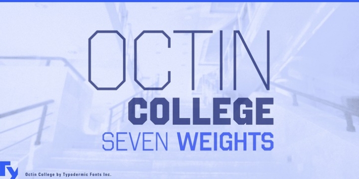Octin College font preview
