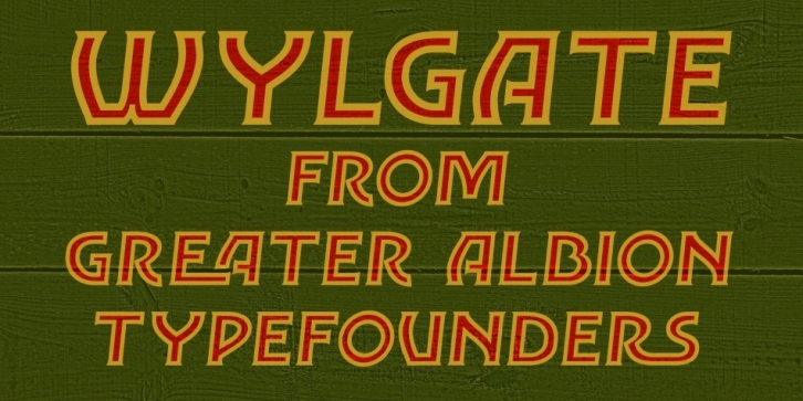 Wylgate font preview