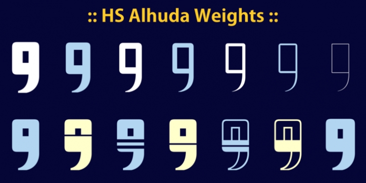HS Alhuda font preview