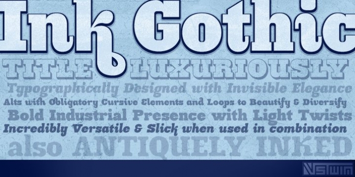 Ink Gothic font preview