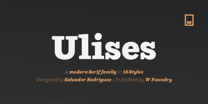 Ulises font preview