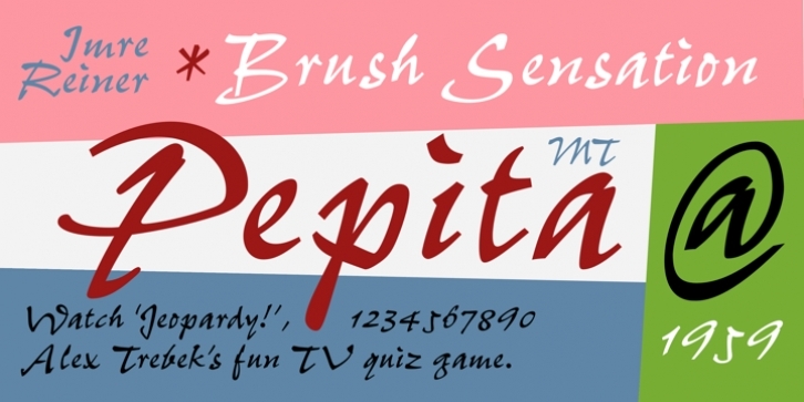 Pepita MT font preview
