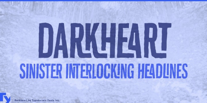 Darkheart font preview